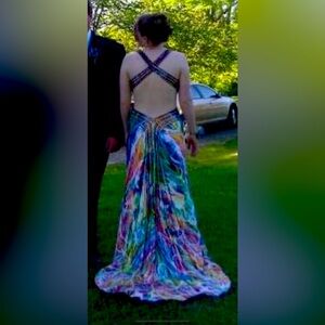 Multi color designer dress